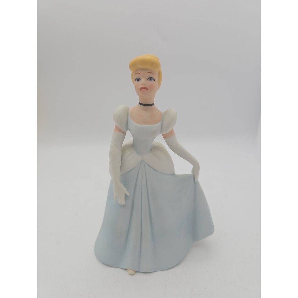 Disney Cinderella 6" Porcelain Figure Figurine Statue Classic Blue Ball Gown